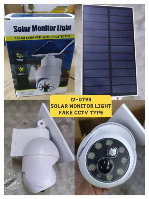 Analog surveillance camera streetlights, solar-powered and require no charging, deterring thieves, a must-have for every household.