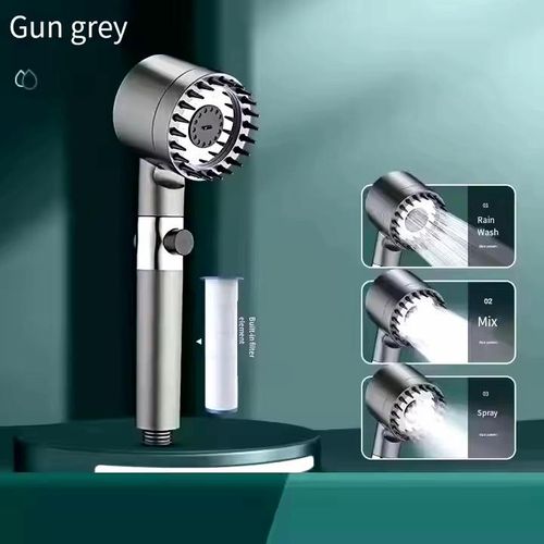 High Pressure Shower Head SUS304 Stainless Steel Handheld Bathroom Shower Set Multi Function Spray Filter Water Saving Shower Kit