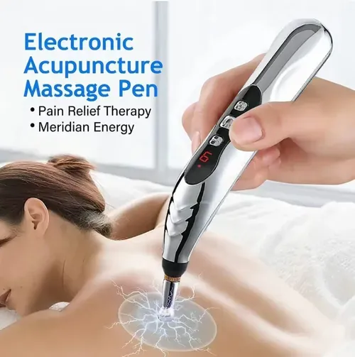 Rechargeable acupuncture pen, 5-in-1 massager, beauty device – a great gift for elders and friends.