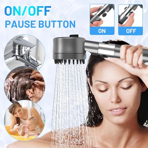 High Pressure Shower Head SUS304 Stainless Steel Handheld Bathroom Shower Set Multi Function Spray Filter Water Saving Shower Kit