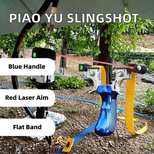 This high-powered laser slingshot is designed for precise aiming and is easy to carry, making it a great gift for children.