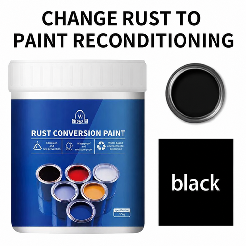 Water-Based Anti-Rust Metal Paint  Multi-Color Rust Protection Coating✨Rust Converter Paint + Brush + Sandpaper