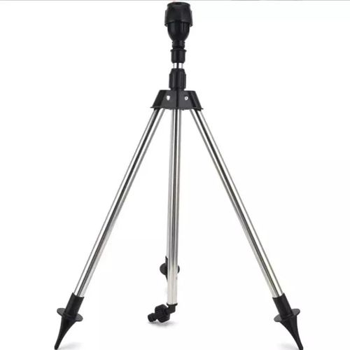 Stainless steel rotating irrigation tripod with telescopic support sprinkler head, suitable for watering gardens and vegetable gardens and cooling the weather.