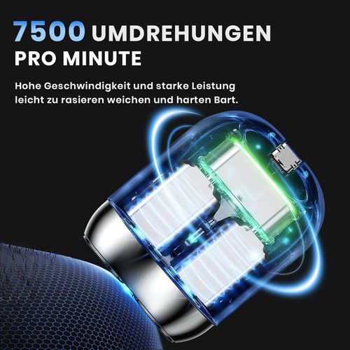 2025 New Upgrade Pocket Shaver USB Mini Shavers for Men Rechargeable Waterproof Compact Electric Razor for Home, Car, Travel
