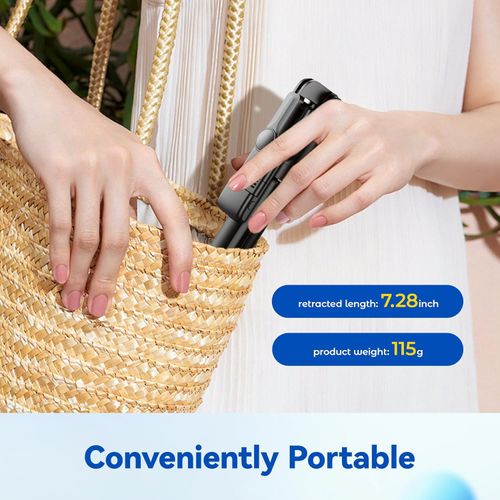 📸 1.7M Selfie Stick Tripod with Bluetooth Remote & LED Fill Light,Taking photos with one hand is effortless