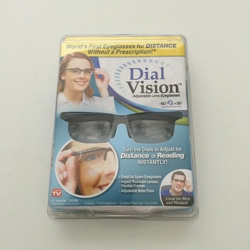 Adjustable Focus Glasses -6D to +3D Self-Adjusting Eyewear for Reading & Distance Vision Unisex Lightweight Glasses