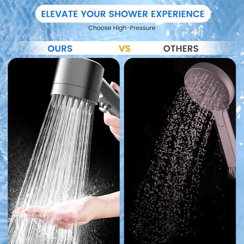 High Pressure Shower Head SUS304 Stainless Steel Handheld Bathroom Shower Set Multi Function Spray Filter Water Saving Shower Kit