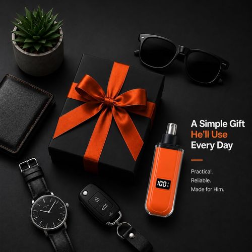 ✨ Portable Electric Nose Hair Trimmer – Safe, Painless & USB Rechargeable