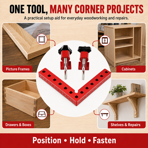 🏷️HOT DEAL🏷️ COD！Carpentry Right-Angle Clamp, Panel Clamping Clamp, 90-Degree Right-Angle Positioning Ruler, Aluminum Alloy Height Gauge.Nairobi Inventory | Ships in 48 Hours | 7-Day No-Questions-Asked Returns and Exchanges. Cash-on-Delivery orders will be shipped from our Nairobi warehouse within 48 hours. Delivery takes 1–3 business days.