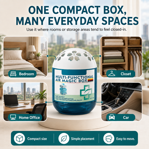 🛒HOT DEAL🛒 COD！Air Deodorizing Aromatherapy Magic Box with Ultra-Strong Suction for Purifying Home Air—Magic Box Air Freshener.Nairobi Inventory | Ships in 48 Hours | 7-Day No-Questions-Asked Returns and Exchanges. Cash-on-Delivery orders will be shipped from our Nairobi warehouse within 48 hours. Delivery takes 1–3 business days.
