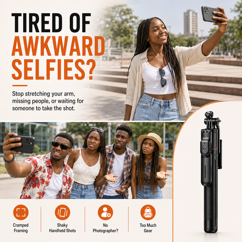 🔥MEGA DISCOUNT🔥 COD！Selfie Anti-Shake Retractable Tripod, Portable Travel Phone Mount, Bluetooth Photography Gadget, Floor-Standing Selfie Stick.Nairobi Inventory | Ships in 48 Hours | 7-Day No-Questions-Asked Returns and Exchanges. Cash-on-Delivery orders will be shipped from our Nairobi warehouse within 48 hours. Delivery takes 1–3 business days.