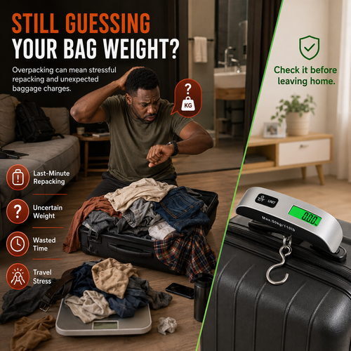 💥MEGA SALE💥 COD！In-Stock T-Shaped 50kg Luggage Scale, Portable Hook Scale, Cross-Border Small Package Scale, Hanging Rope Handheld Scale.Nairobi Inventory | Ships in 48 Hours | 7-Day No-Questions-Asked Returns and Exchanges. Cash-on-Delivery orders will be shipped from our Nairobi warehouse within 48 hours. Delivery takes 1–3 business days.