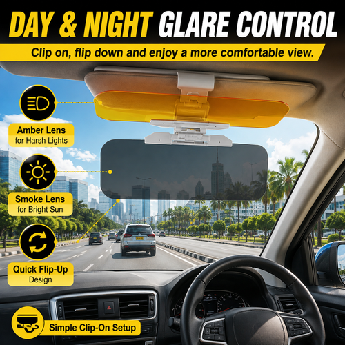 ⚡BEST SELLER⚡ COD！Car Sun Visor, Nighttime Anti-Glare Visor, Sun Visor, Suction-Cup Mount, Universal In-Car Sun Visor, Eye Protection Goggles.Nairobi Inventory | Ships in 48 Hours | 7-Day No-Questions-Asked Returns and Exchanges. Cash-on-Delivery orders will be shipped from our Nairobi warehouse within 48 hours. Delivery takes 1–3 business days.