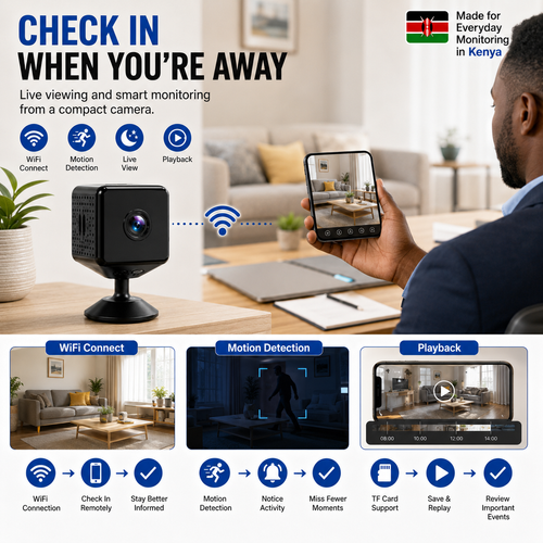 ⏳｜HOT SALE｜COD ✅Wi-Fi Camera with Night Vision for Security Surveillance.Nairobi Inventory | Ships in 48 Hours | 7-Day No-Questions-Asked Returns and Exchanges. Cash-on-Delivery orders will be shipped from our Nairobi warehouse within 48 hours. Delivery takes 1–3 business days.