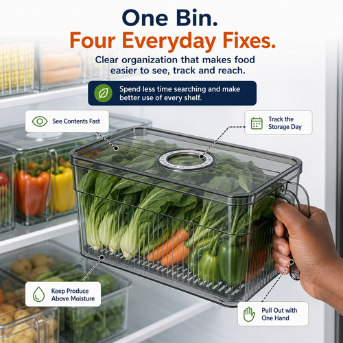 📢HOT SALE📢 COD！Refrigerator Food Storage Containers—Food-Grade Kitchen-Specific Vegetable, Fruit, and Egg Freezer Storage Organizers with Handles.Nairobi Inventory | Ships in 48 Hours | 7-Day No-Questions-Asked Returns and Exchanges. Cash-on-Delivery orders will be shipped from our Nairobi warehouse within 48 hours. Delivery takes 1–3 business days.