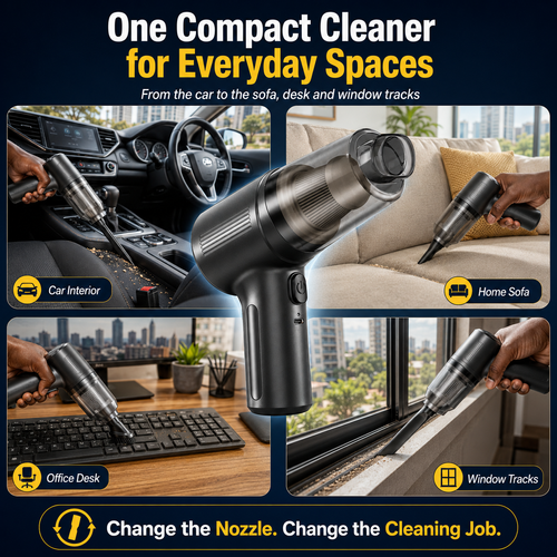 🔥HOT SALE🔥 COD！Car Vacuum Cleaner: Wireless, Multifunctional, Handheld, Portable, Vacuum and Blower-in-One, High-Power Mini Car Vacuum Cleaner.Nairobi Inventory | Ships in 48 Hours | 7-Day No-Questions-Asked Returns and Exchanges. Cash-on-Delivery orders will be shipped from our Nairobi warehouse within 48 hours. Delivery takes 1–3 business days.