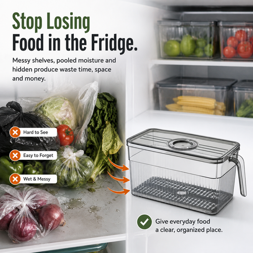 📢HOT SALE📢 COD！Refrigerator Food Storage Containers—Food-Grade Kitchen-Specific Vegetable, Fruit, and Egg Freezer Storage Organizers with Handles.Nairobi Inventory | Ships in 48 Hours | 7-Day No-Questions-Asked Returns and Exchanges. Cash-on-Delivery orders will be shipped from our Nairobi warehouse within 48 hours. Delivery takes 1–3 business days.