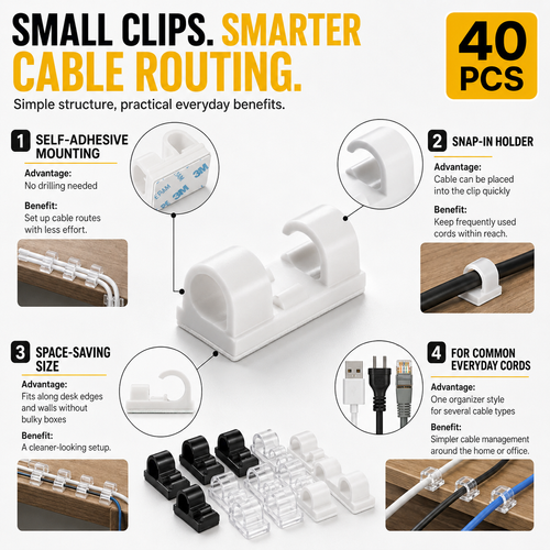 🎇SPECIAL SALE🎇 COD！Home Organization Cable Organizer: The Ultimate Tool for Securing Ethernet Cables—Self-Adhesive Clips for Nail-Free Wall Mounting of Data Cables.Nairobi Inventory | Ships in 48 Hours | 7-Day No-Questions-Asked Returns and Exchanges. Cash-on-Delivery orders will be shipped from our Nairobi warehouse within 48 hours. Delivery takes 1–3 business days..