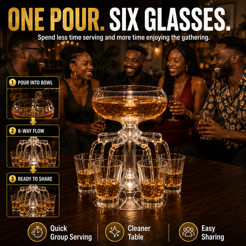 💥MEGA SALE💥 COD！Friends' Gathering, Party, Dinner, Wine Glasses, Pouring Set, 6-Piece Shot Glass Set, Entertainment Pouring Set.Nairobi Inventory | Ships in 48 Hours | 7-Day No-Questions-Asked Returns and Exchanges. Cash-on-Delivery orders will be shipped from our Nairobi warehouse within 48 hours. Delivery takes 1–3 business days.