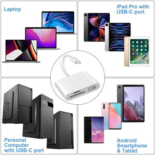 SD Card Reader OTG Adapter for iPhone