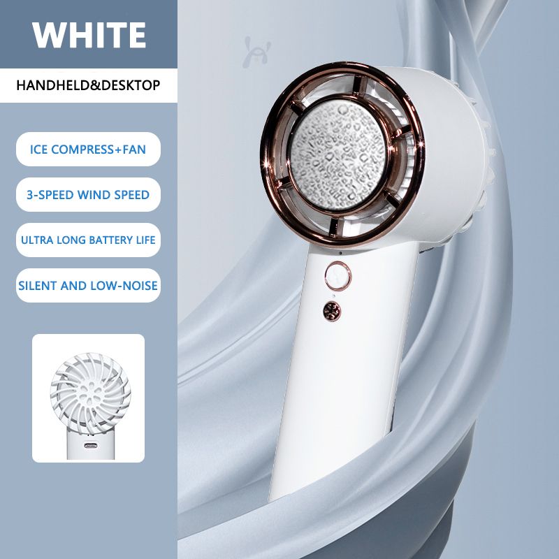 Handheld fan cooling three wind speeds long battery life