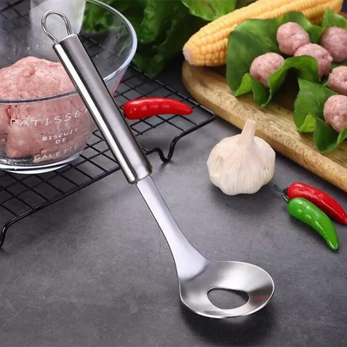 Two-piece pack Stainless Steel Meatball Maker Spoon, Non-Stick Meat Ball Extrusion Scoop