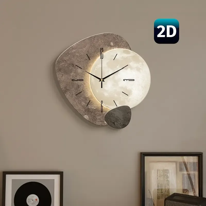 4 Living room modern simple clock wall clock wall clock silent home（客厅现代简约时钟挂钟壁钟静音家用挂钟）