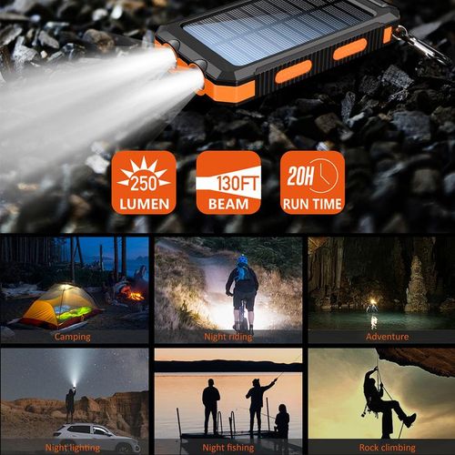 Solar portable charger, 10000mAh