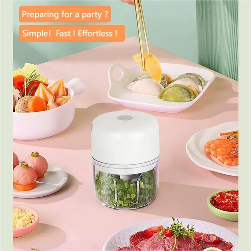 Mini Kitchen Garlic Press Chopper Electric Garlic Chopper250ML