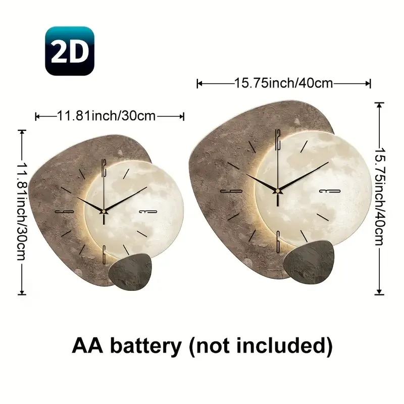 4 Living room modern simple clock wall clock wall clock silent home（客厅现代简约时钟挂钟壁钟静音家用挂钟）