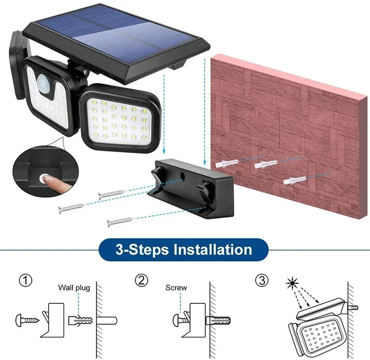 New solar light human body induction light garage light