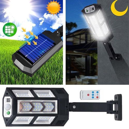 Solar Remote Control Outdoor Wall Light