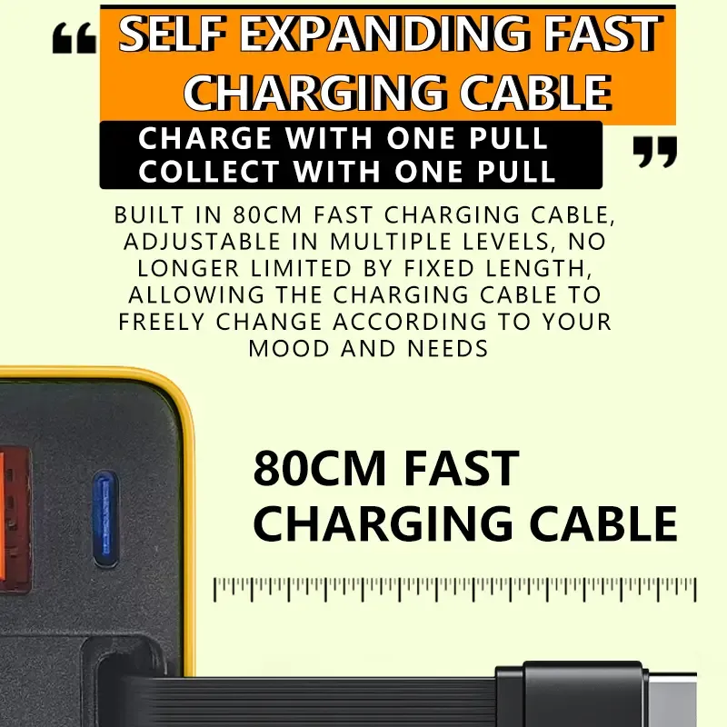 3-in-1 GaN charger scalable 80W MAX