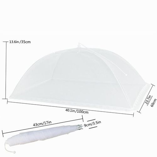 Foldable rectangular food cover