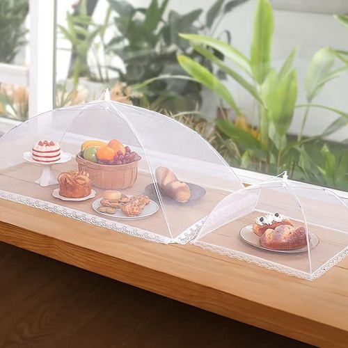 Foldable rectangular food cover