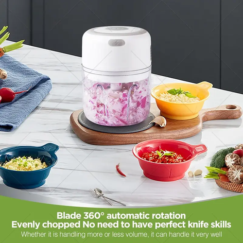 Mini Kitchen Garlic Press Chopper Electric Garlic Chopper250ML