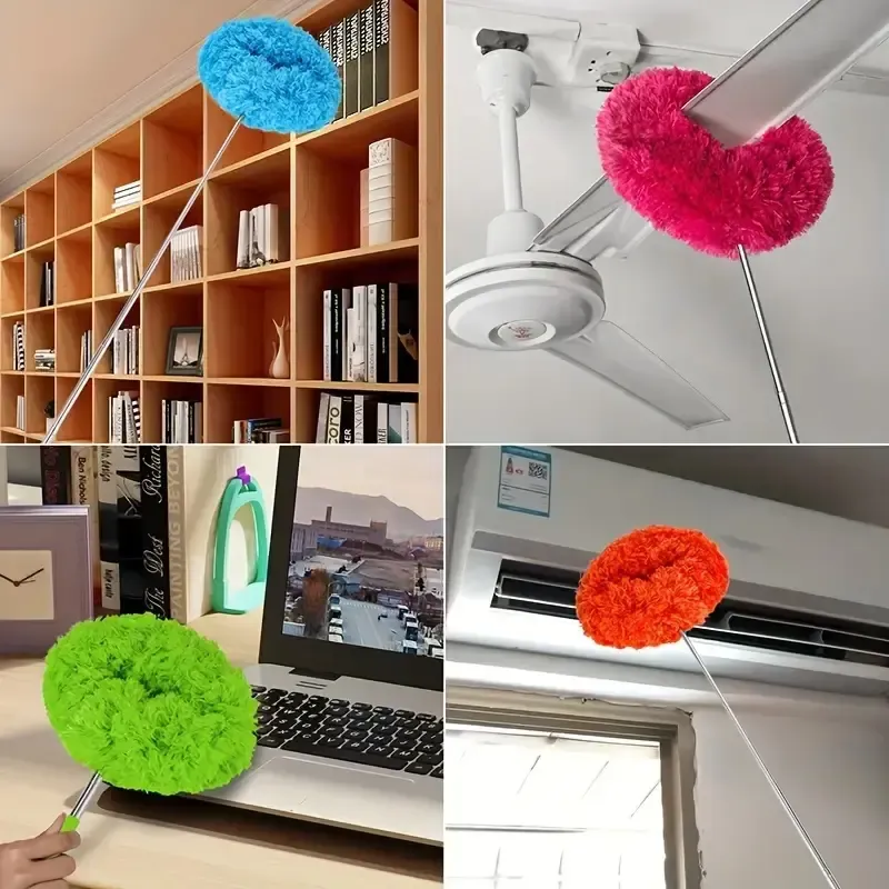 Retractable Microfiber Ceiling Fan Duster - Long Handle