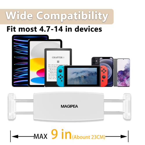 Mobile phone and tablet stand for bed