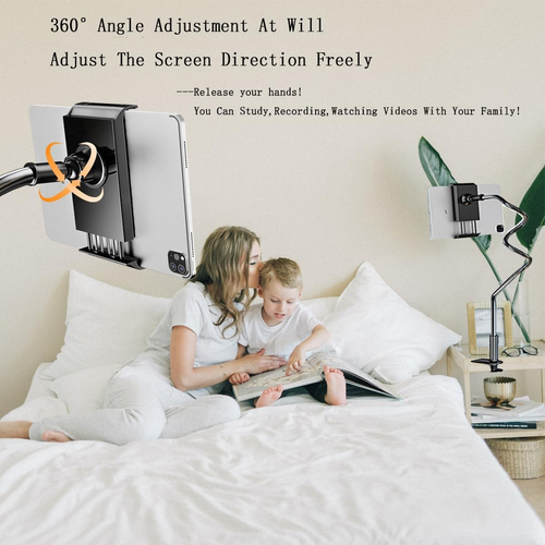 Mobile phone and tablet stand for bed