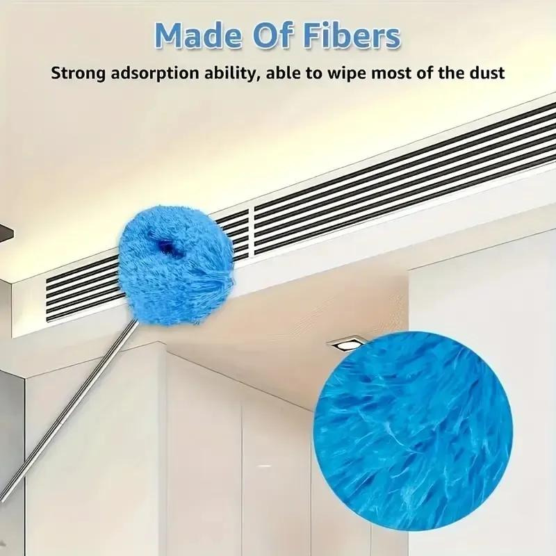 Retractable Microfiber Ceiling Fan Duster - Long Handle