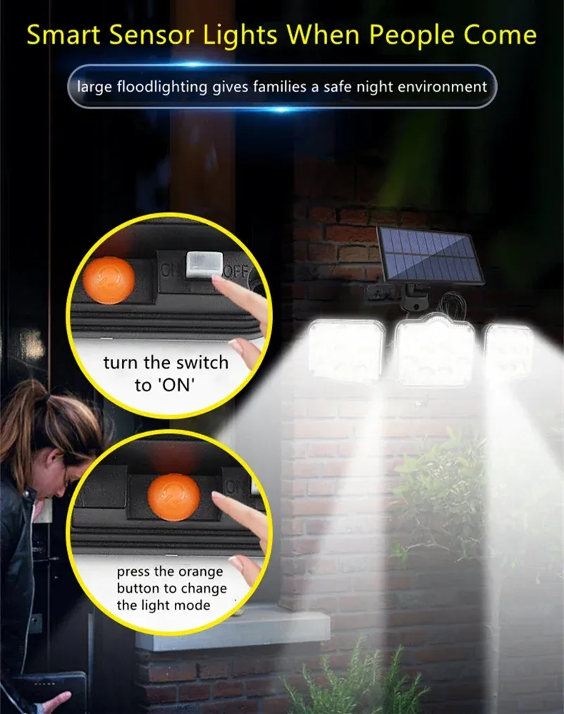 New solar light human body induction light garage light