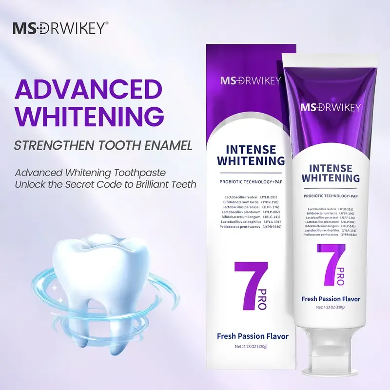 MSDRWIKEYAll-New 7-Pro Intensive Repair Toothpaste | Upgraded Purple Formula, Infused with 7 Probiotics  Deeply Repairs Enamel, Long-Lasting Freshness