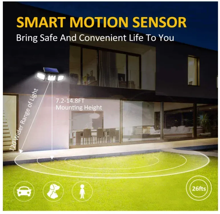 New solar light human body induction light garage light