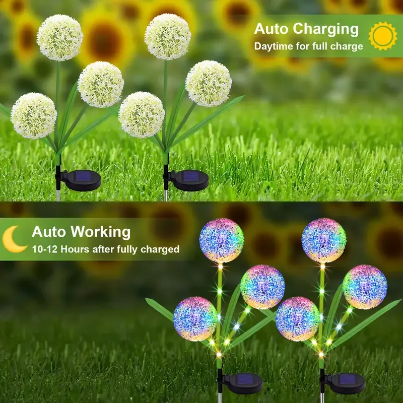 10 a bunch Dandelion LED Light Decoration（一束蒲公英LED灯装饰）