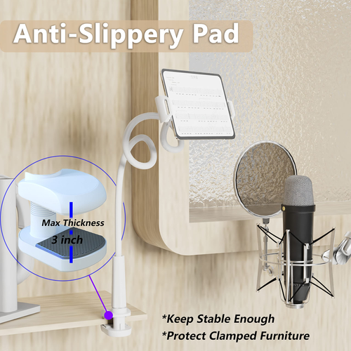 Mobile phone and tablet stand for bed