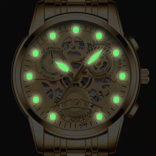 Gold Hollow Quartz Watch