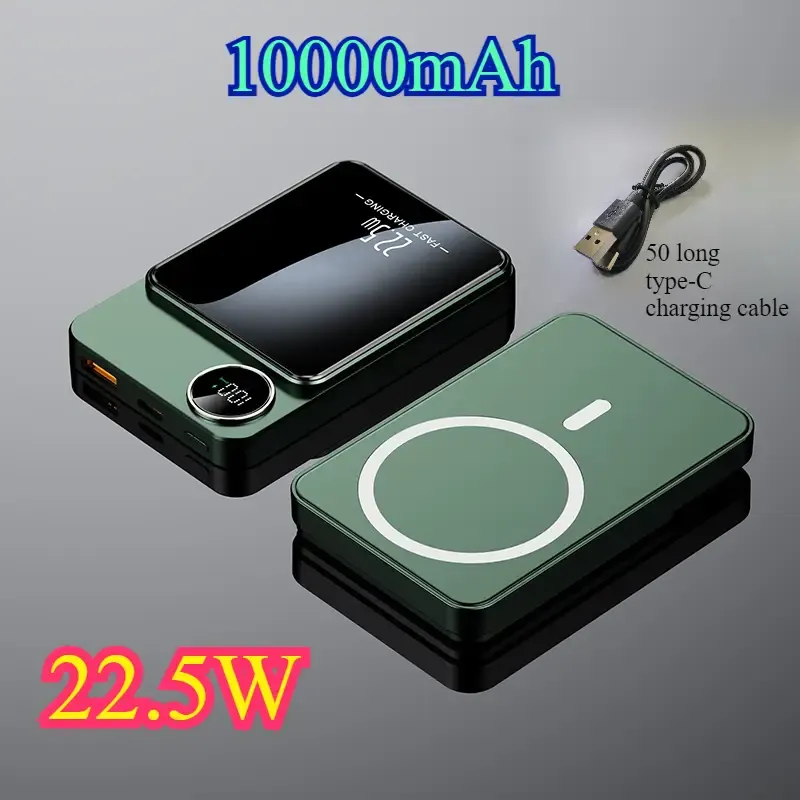 49 Magnetic wireless power bank 10000 mAh