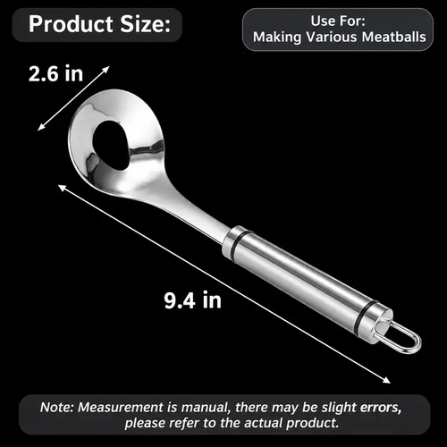 Two-piece pack Stainless Steel Meatball Maker Spoon, Non-Stick Meat Ball Extrusion Scoop