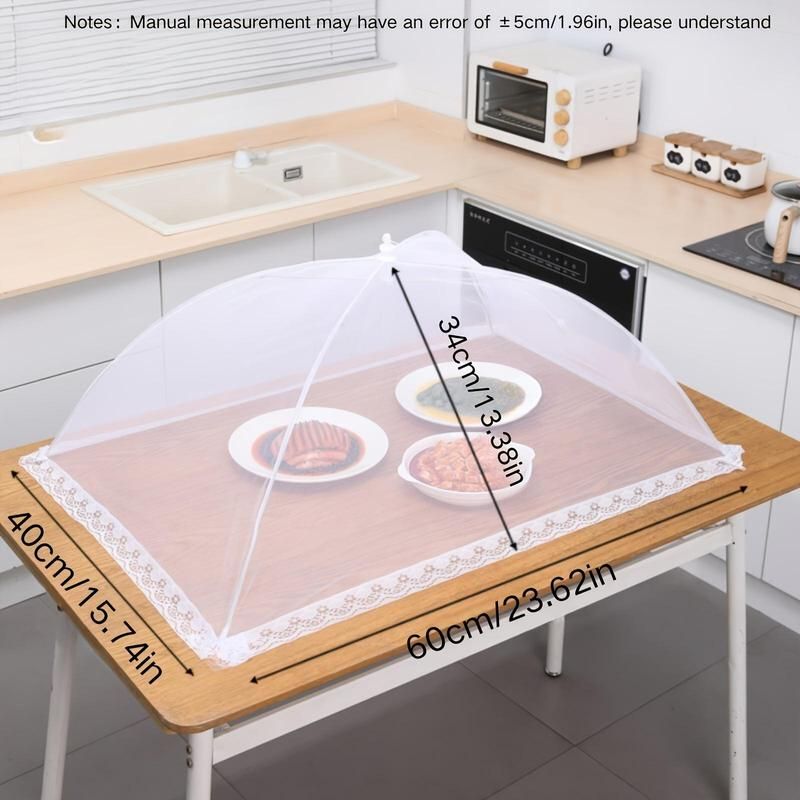 Foldable rectangular food cover