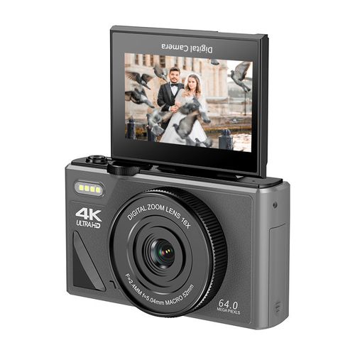 New digital camera HD flip screen camera 64 million micro single rotating screen camera